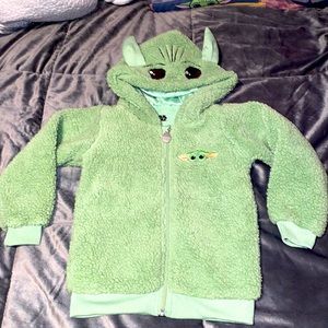 Star Wars baby yoda zip up hoodie